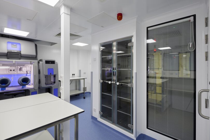 Internal of genetic treatment development facility at King’s College London